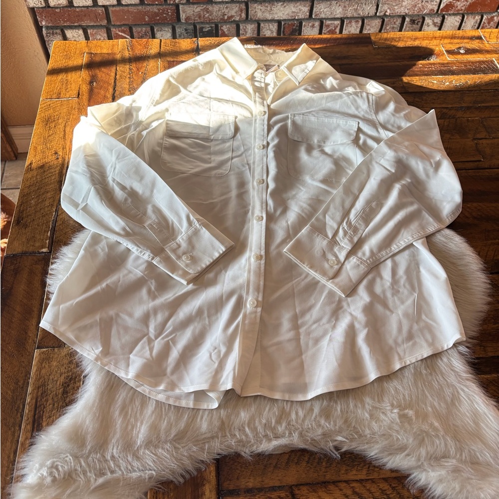 Chico's White Button Down Shirt